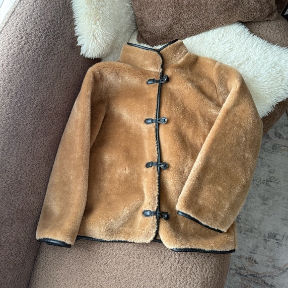 H&M Jackets & Blazers - H&M Fluffy Jacket in Dark Beige